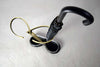Mid-Century Modern Brass and Black Umbrella Stand - Decor