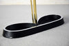 Mid-Century Modern Brass and Black Umbrella Stand - Decor