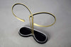 Mid-Century Modern Brass and Black Umbrella Stand - Decor