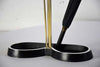 Mid-Century Modern Brass and Black Umbrella Stand - Decor