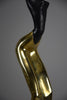 Mid century modern brass & copper female sculpture of the Ndebele tribe - Decor Sculpture