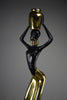 Mid century modern brass & copper female sculpture of the Ndebele tribe - Decor Sculpture
