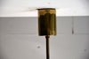Mid-Century Modern Brass Teak and Glass Chandelier - Lighting