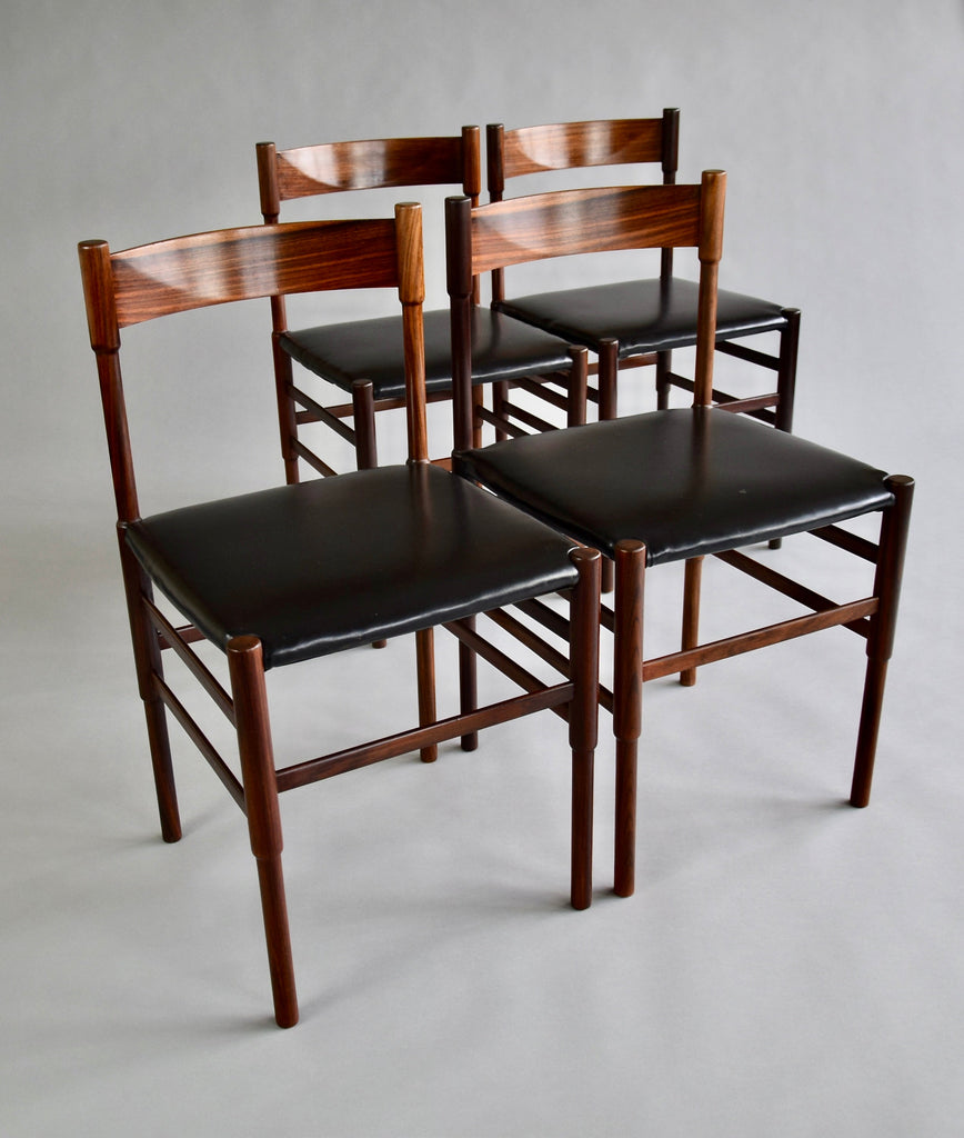 Mid-Century Modern Brazilian Cherry Wood Dining Chairs - Furniture