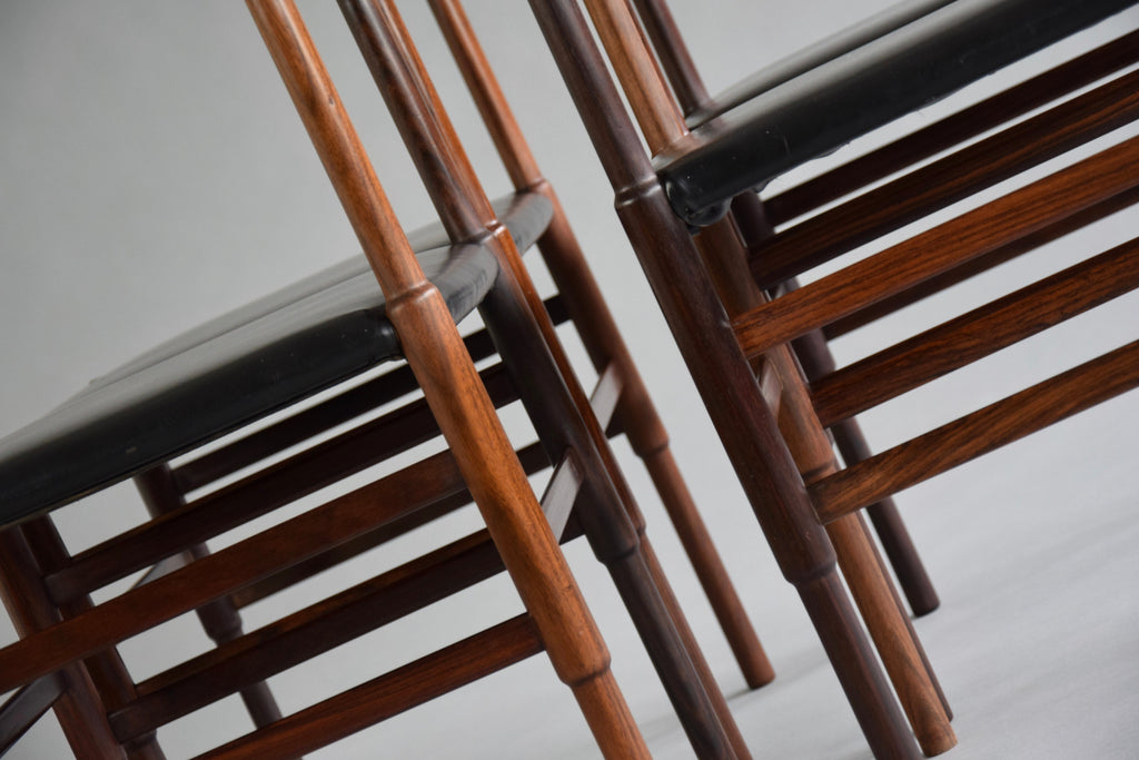 Mid-Century Modern Brazilian Cherry Wood Dining Chairs - Furniture