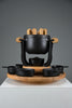 Mid-century modern cast iron and wood fondue set by Richard Nissen for Bodum Denmark 1960s - Collectibles