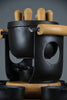 Mid-century modern cast iron and wood fondue set by Richard Nissen for Bodum Denmark 1960s - Collectibles