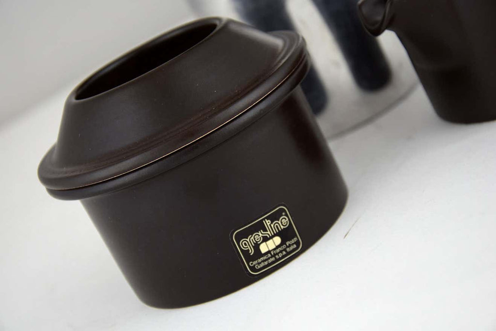 Mid-Century Modern Ceramic Espresso Set by Franco Pozzi - Decor