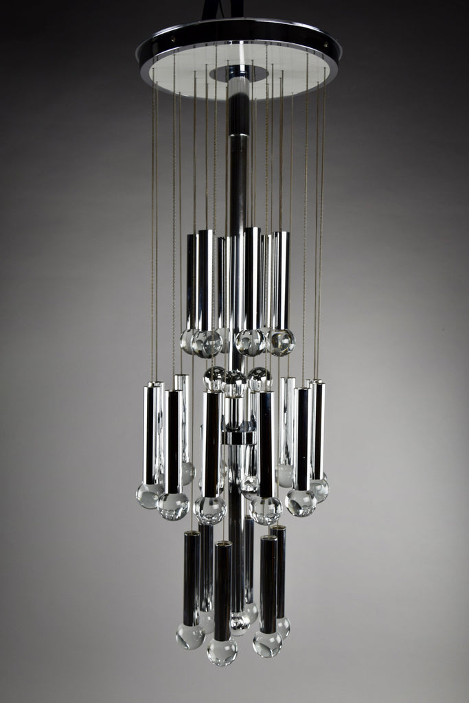 Mid century modern chandelier by Gaetano Sciolari - Lighting