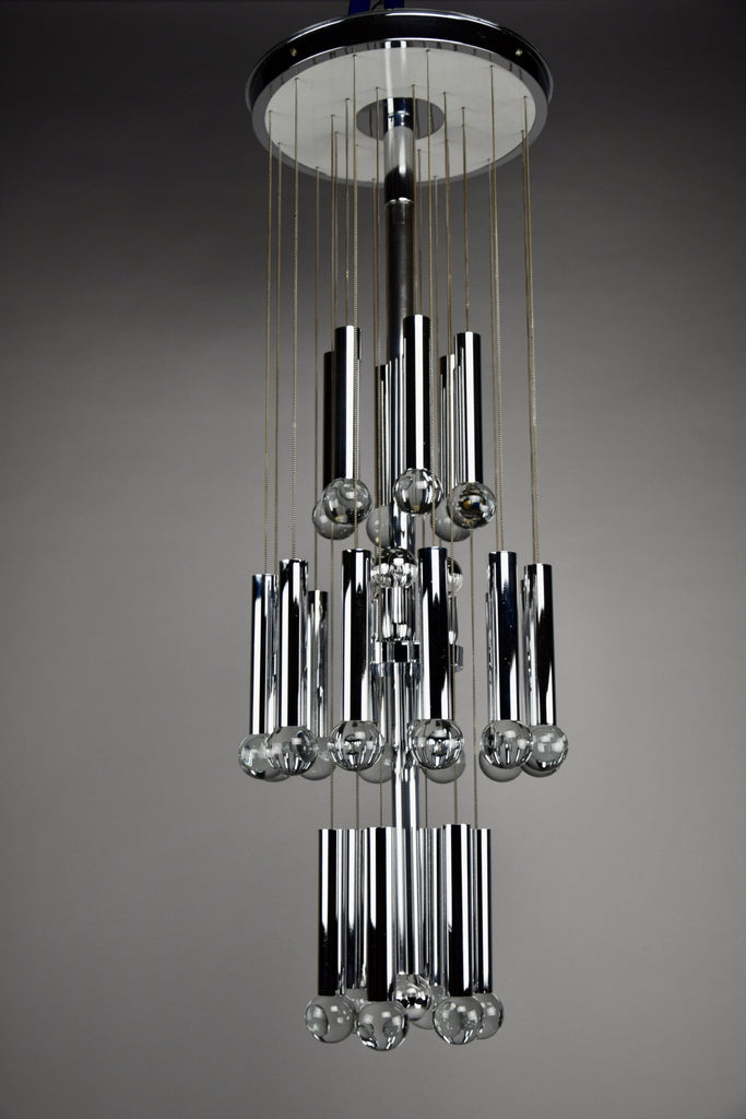Mid century modern chandelier by Gaetano Sciolari - Lighting