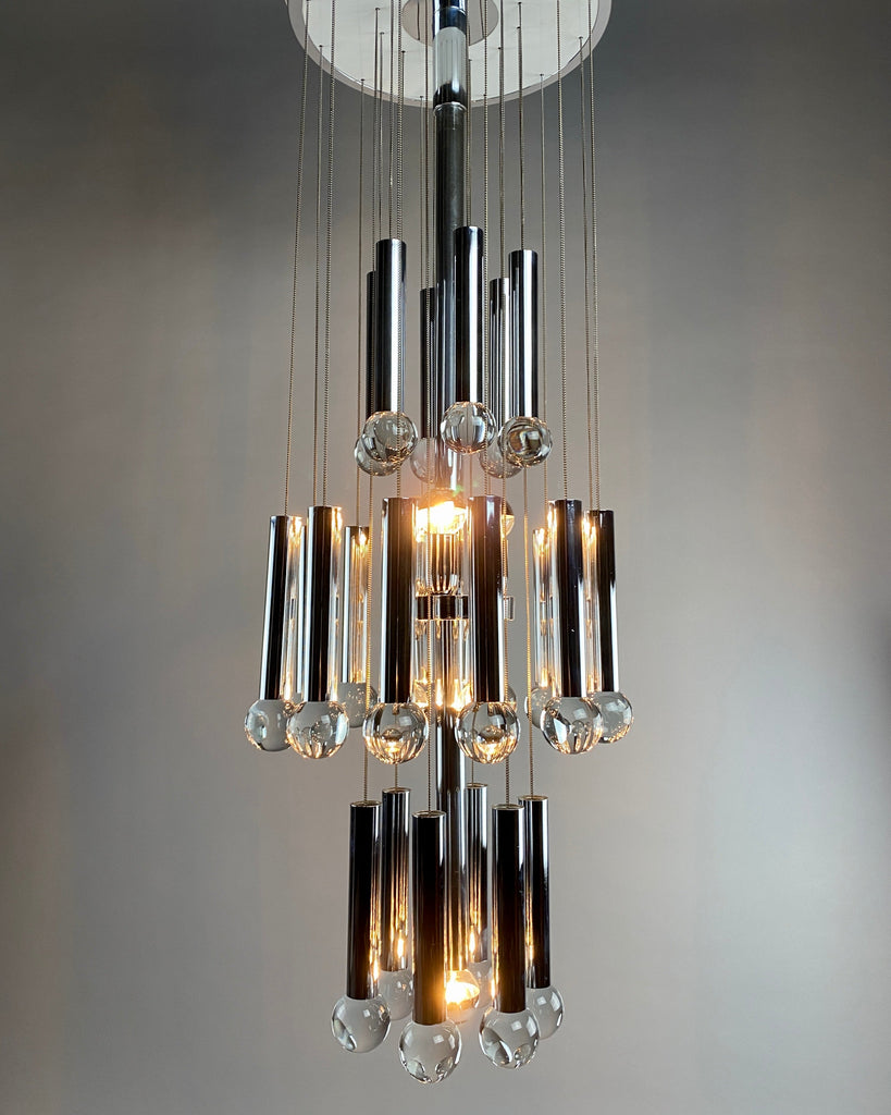 Mid century modern chandelier by Gaetano Sciolari - Lighting