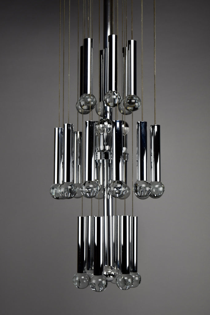 Mid century modern chandelier by Gaetano Sciolari - Lighting