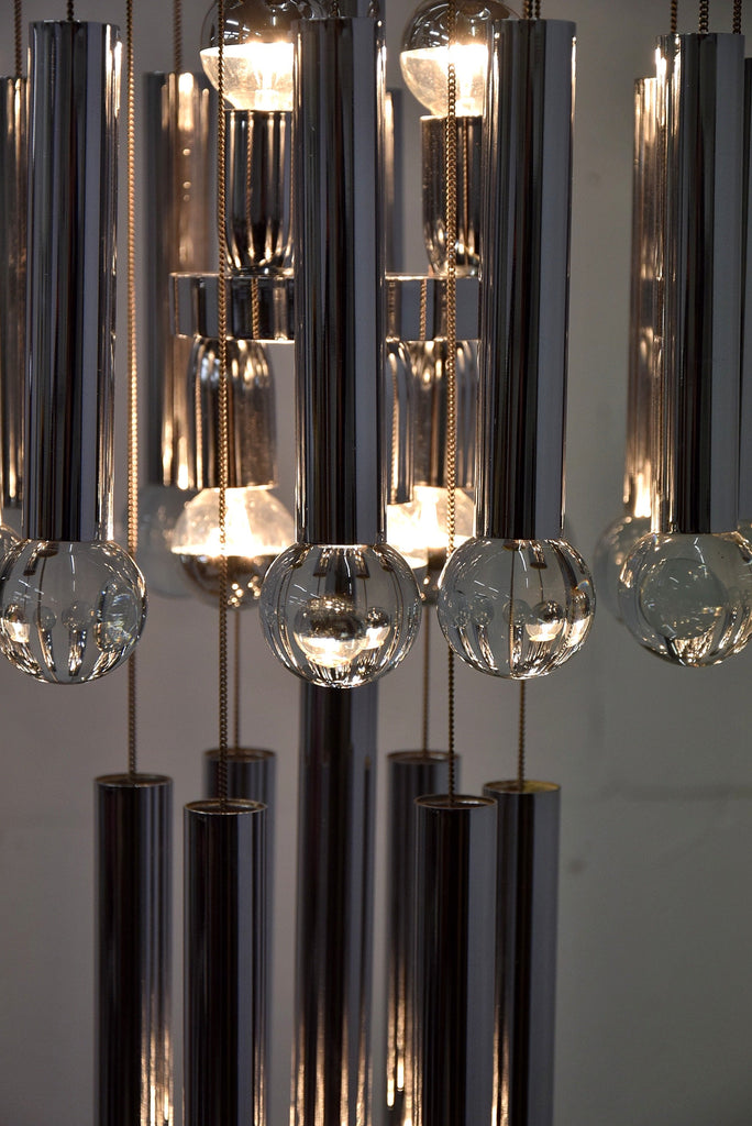 Mid century modern chandelier by Gaetano Sciolari - Lighting