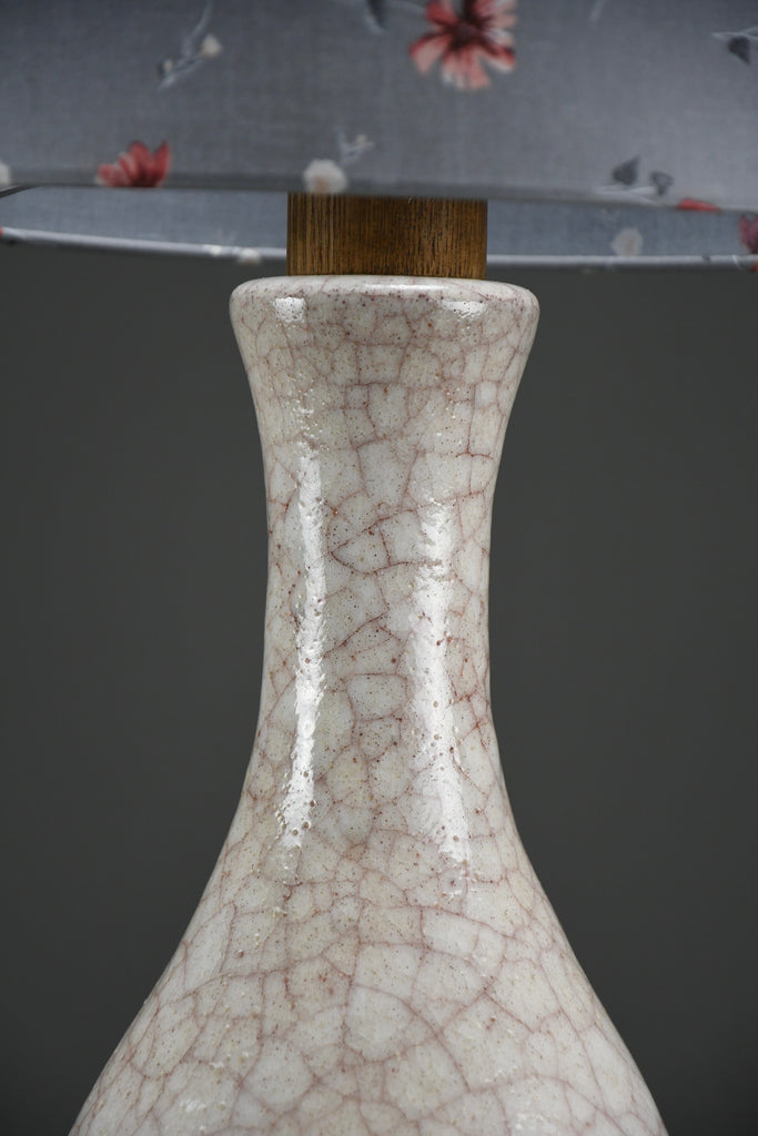 Mid-century modern craquelé table lamp by Pieter Groeneveldt theNetherlands - Lighting