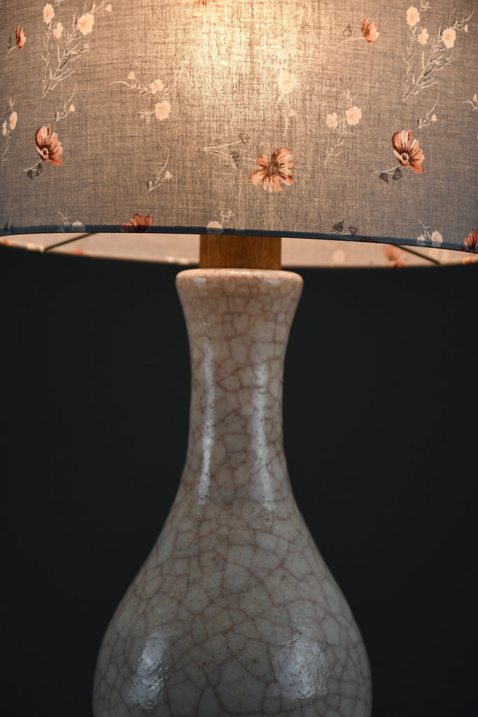 Mid-century modern craquelé table lamp by Pieter Groeneveldt theNetherlands - Lighting