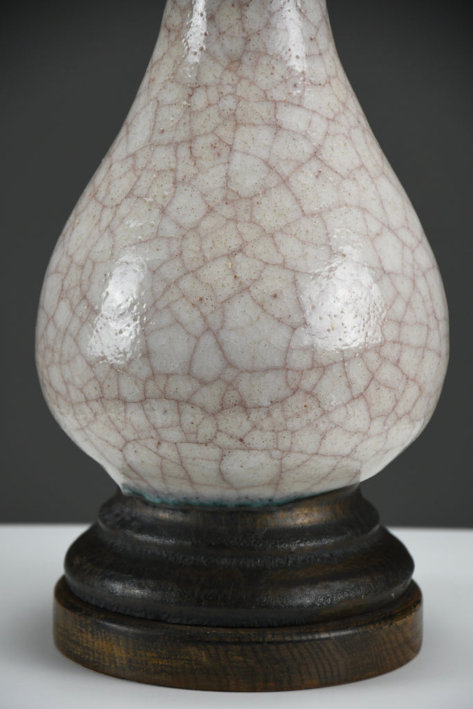 Mid-century modern craquelé table lamp by Pieter Groeneveldt theNetherlands - Lighting