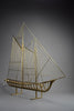 Mid century modern Curtis Jerè brass sailboat sculpture - Art