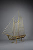 Mid century modern Curtis Jerè brass sailboat sculpture - Art