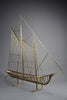 Mid century modern Curtis Jerè brass sailboat sculpture - Art