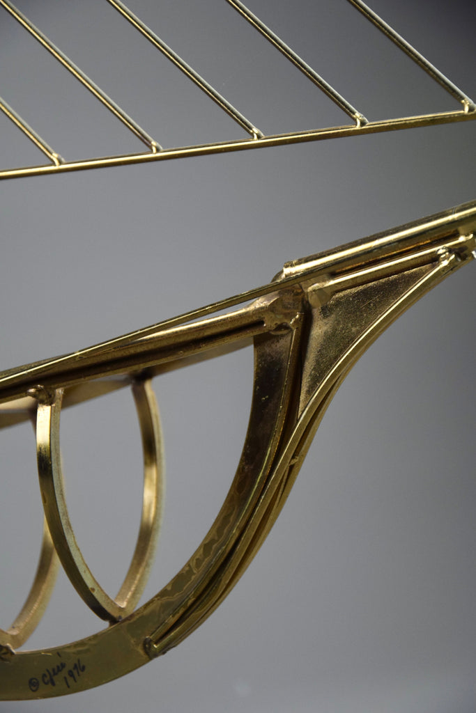 Mid century modern Curtis Jerè brass sailboat sculpture - Art