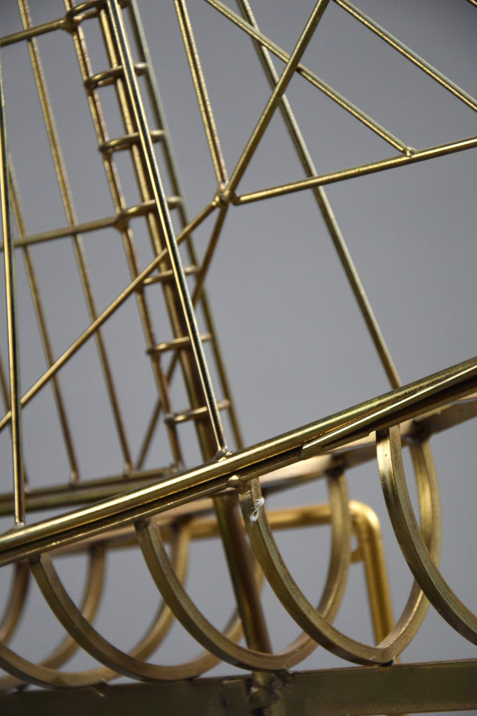 Mid century modern Curtis Jerè brass sailboat sculpture - Art