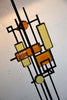 Mid-Century Modern Danish Wrought Iron and Glass Floor Lamp by Holm Sorensen - Lighting