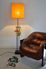 Mid-Century Modern Danish Wrought Iron and Glass Floor Lamp by Holm Sorensen - Lighting