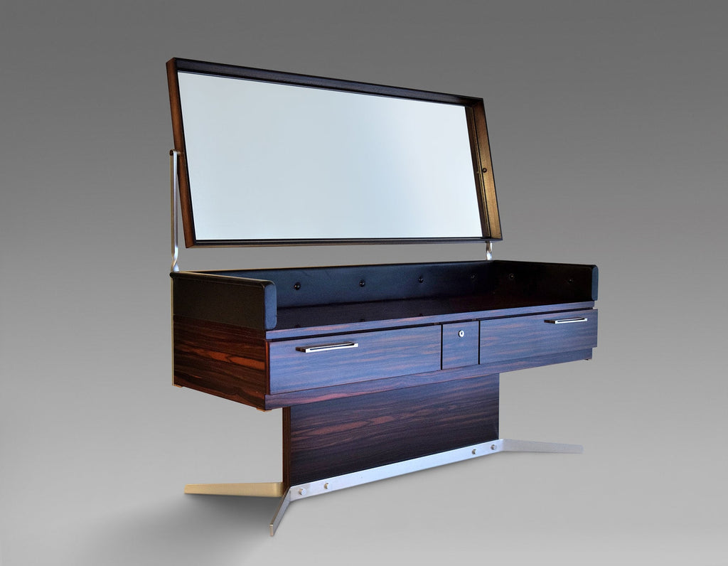 Mid-Century Modern Jatoba Brasilian Cherry Wood Vanity - Furniture
