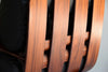 Mid-Century Modern Leather Jatoba vineer and Plywood Rocking Chair - Leather / Black - Furniture