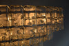 Mid-Century Modern Murano Hand Blown Glass XXL Flush Mount Lamp - lighting