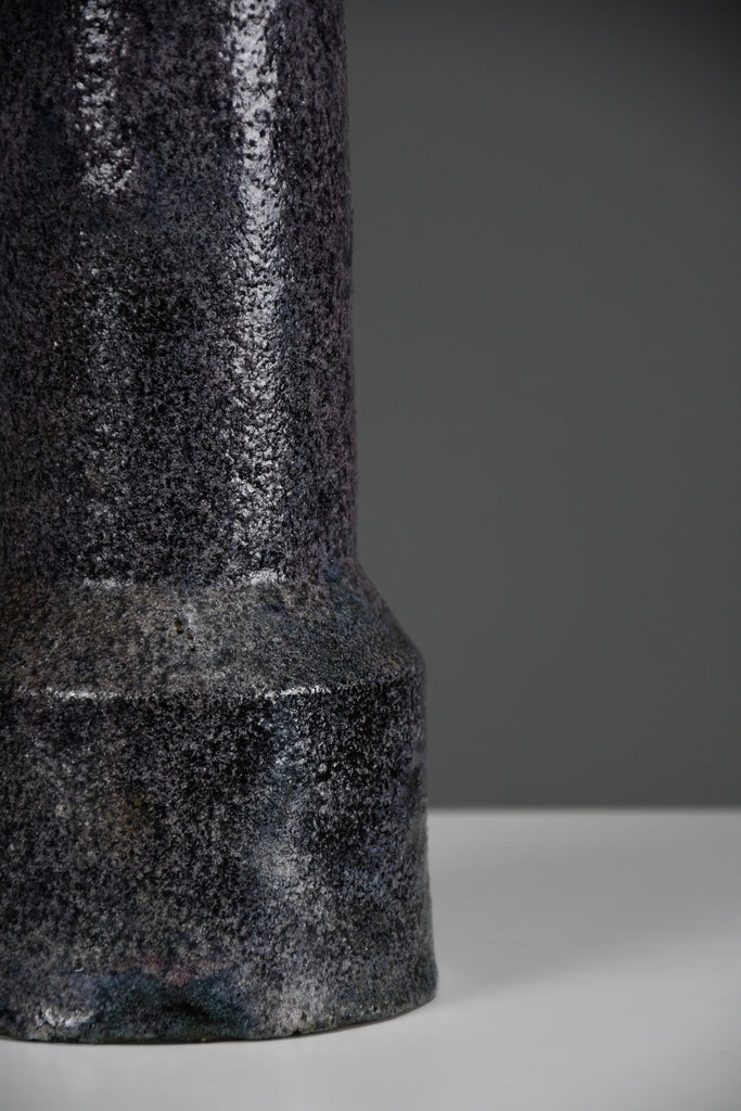 Mid-century modern purple ceramic table lamp by Pieter Groeneveldt Netherlands - Lighting
