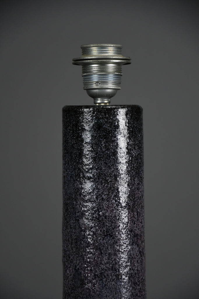 Mid-century modern purple ceramic table lamp by Pieter Groeneveldt Netherlands - Lighting