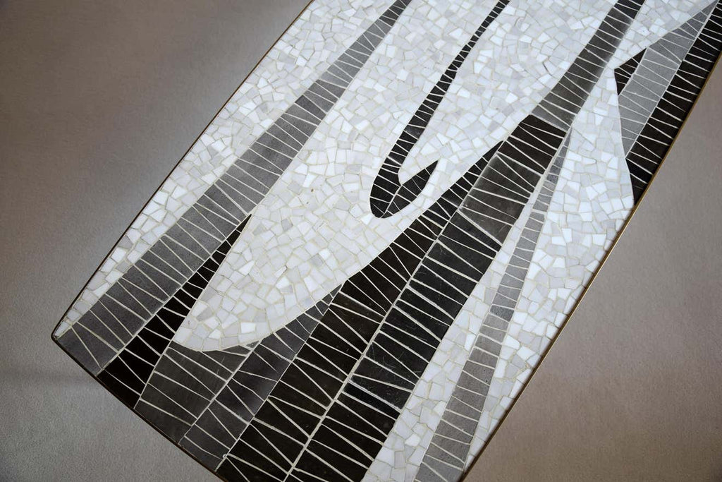 Mid-Century Modern Sculptural Mosaic Coffee Table by Berthold Muller - Furniture