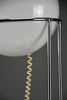 Mid-century modern space age chrome and glass globe table lamp 1970s - Lighting