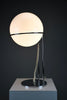 Mid-century modern space age chrome and glass globe table lamp 1970s - Lighting