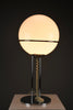 Mid-century modern space age chrome and glass globe table lamp 1970s - Lighting