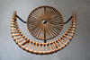 Mid Century Rattan and Black Iron Chair by Dirk van Sliedregt - Furniture