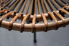 Mid Century Rattan and Black Iron Chair by Dirk van Sliedregt - Furniture