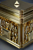 Miguel Berrocal “Il Cofanetto” (Opus 123) 1969–1975 complete 88-piece gold-plated Zamak dining set for two homage