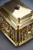 Miguel Berrocal “Il Cofanetto” (Opus 123) 1969–1975 complete 88-piece gold-plated Zamak dining set for two homage