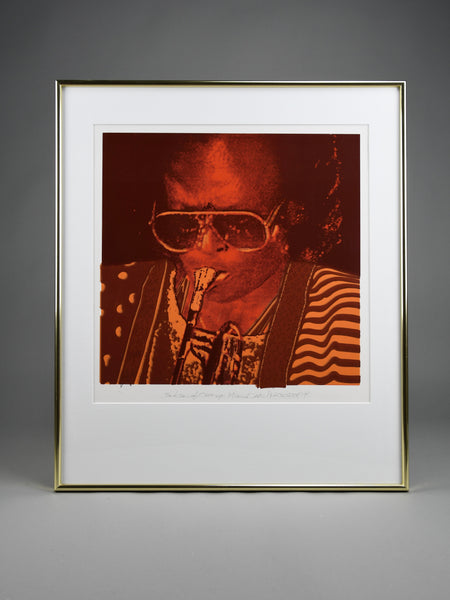 Miles Davis Limited Edition 3/30 ’Kind of Orange’ screen print. - Art