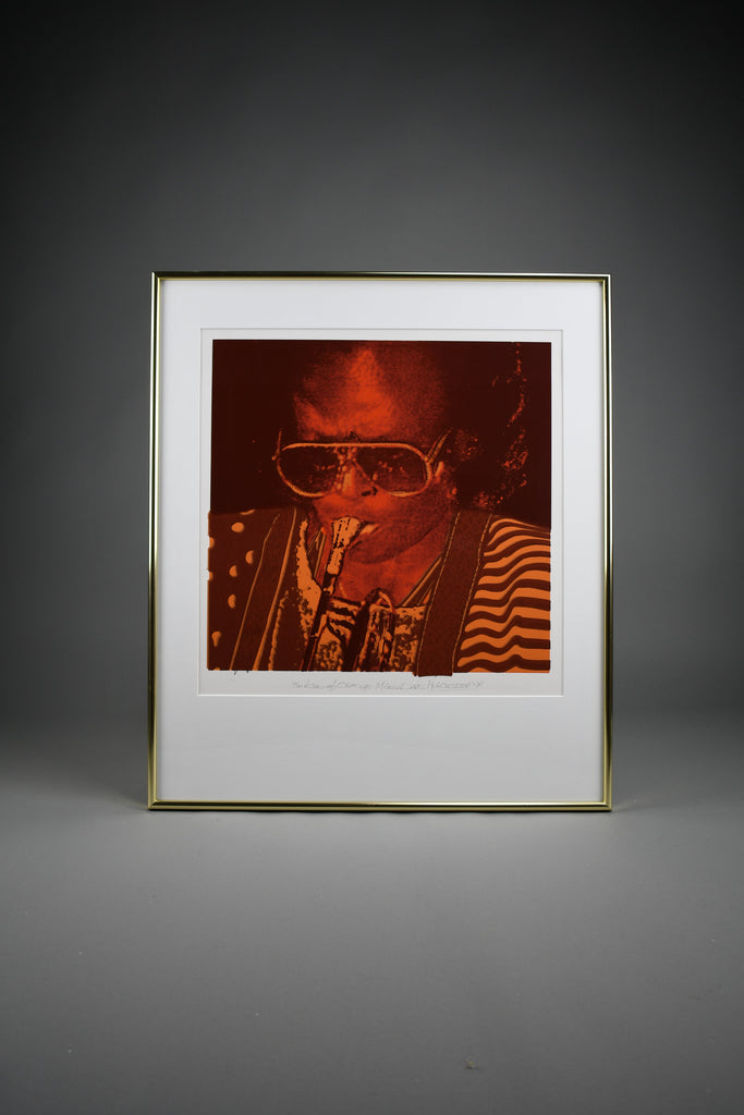 Miles Davis Limited Edition 3/30 ’Kind of Orange’ screen print. - Art
