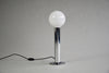 Minimalist 1970s Italian Chrome Cylinder Table Lamp - Lighting