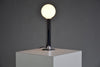 Minimalist 1970s Italian Chrome Cylinder Table Lamp - Lighting