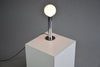 Minimalist 1970s Italian Chrome Cylinder Table Lamp - Lighting