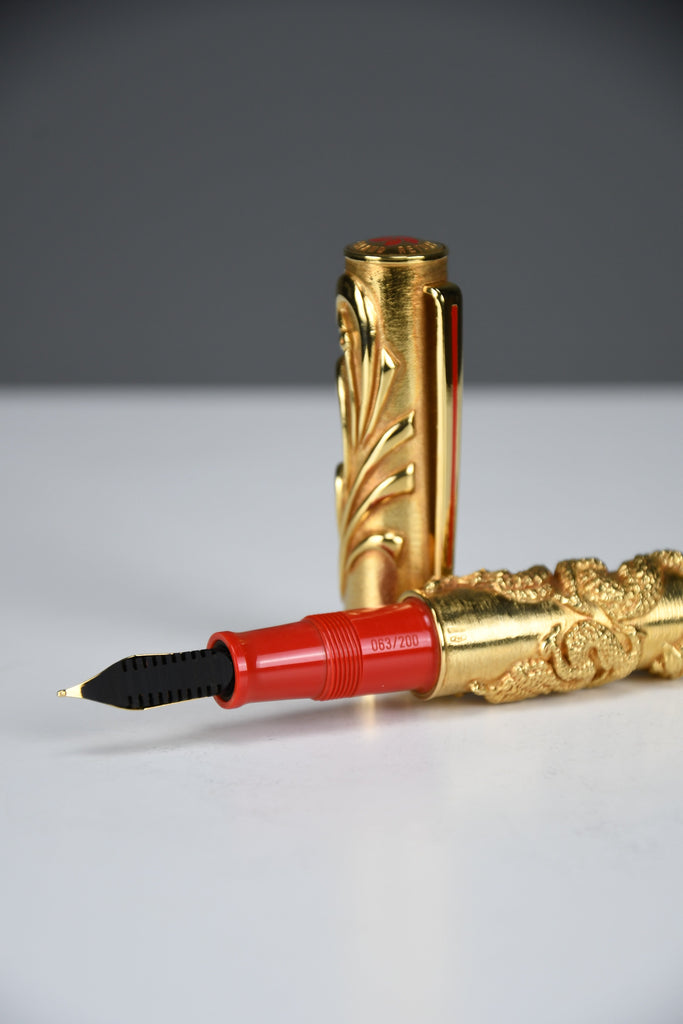 Mint 1997 Omas “Return to the Motherland” Limited Edition 18k Gold Fountain Pen - Collectibles