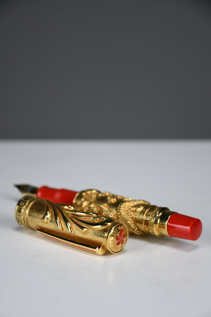 Mint 1997 Omas “Return to the Motherland” Limited Edition 18k Gold Fountain Pen - Collectibles