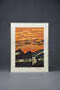 Modern Japanese woodblock print ’Yooshoku’ (evening colors) by Nishijima Katsuyuki - Art