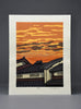 Modern Japanese woodblock print ’Yooshoku’ (evening colors) by Nishijima Katsuyuki - Art