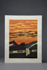 Modern Japanese woodblock print ’Yooshoku’ (evening colors) by Nishijima Katsuyuki - Art